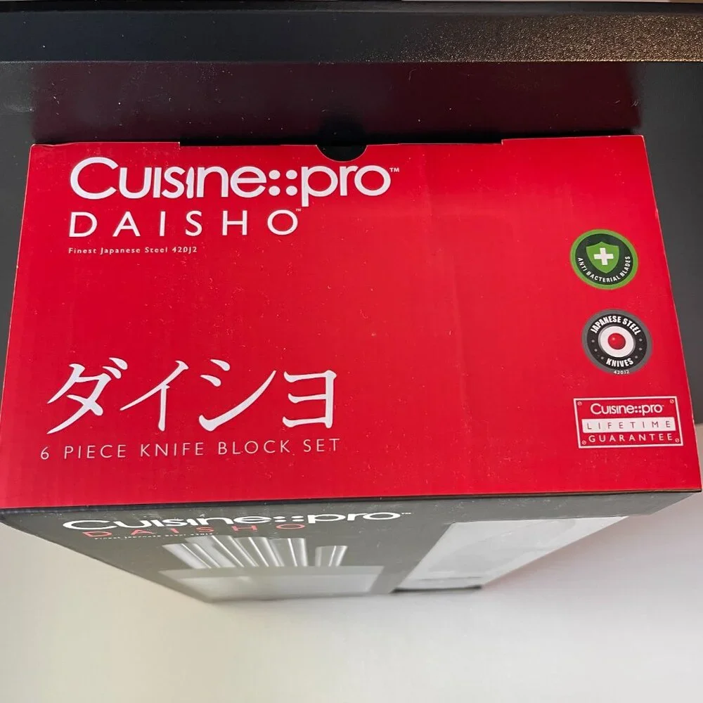 Cuisine::pro Daisho Nara 6 Piece Knife Block Stainless Steel Set - NWT - Picture 3 of 4